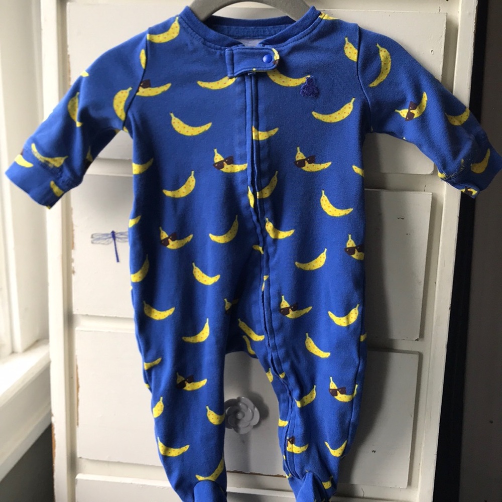 Cool Banana Zip-Up Footie Pajama